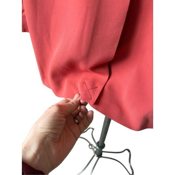 BODEN Fluid Tailored Blazer Jacket size 20 22 Salmon Red Button Front - Picture 13 of 16